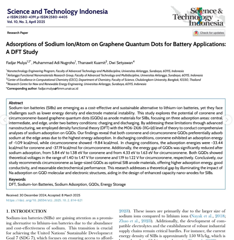Read more about the article Research on sodium-ion batteries (SIBs)